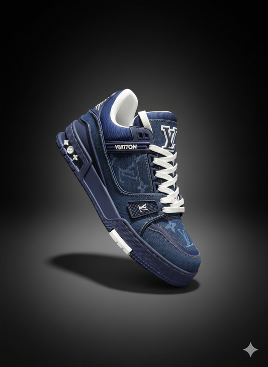 LV TRAINER JEAN AZUL OSCURO
