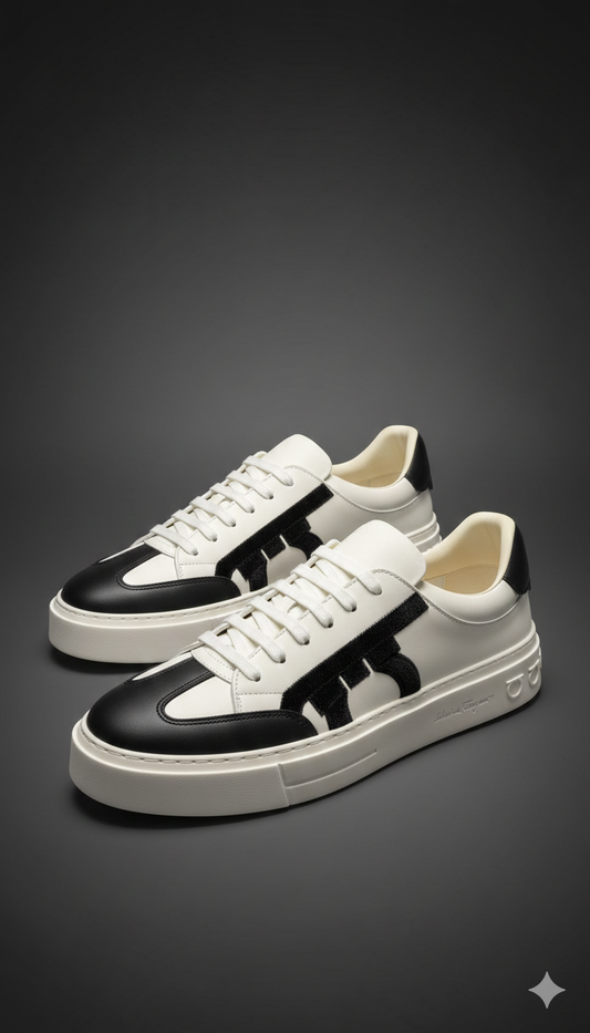 FERRAGAMO BORDADO BLANCO