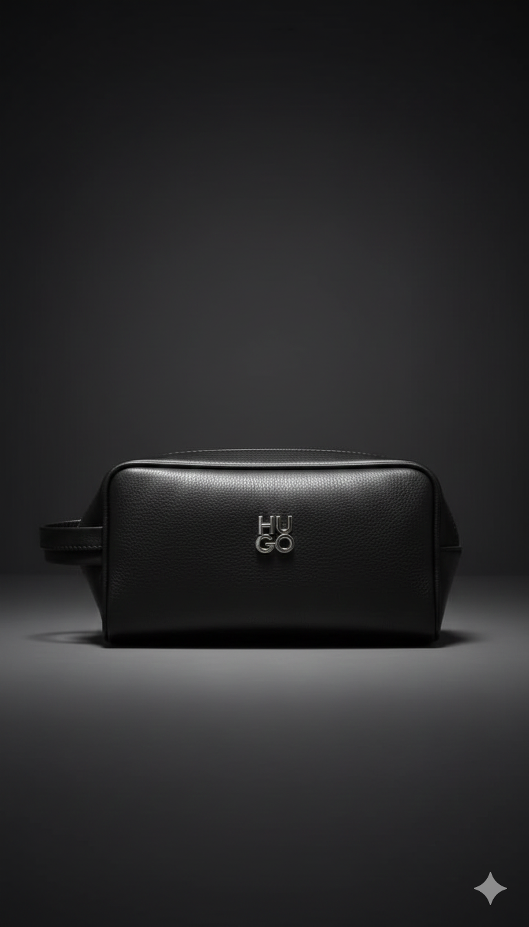 NECESER HUGO rojo-negro-plateado