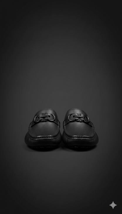 MOCASSIN FERRAGAMO HERRAJE NEGRO