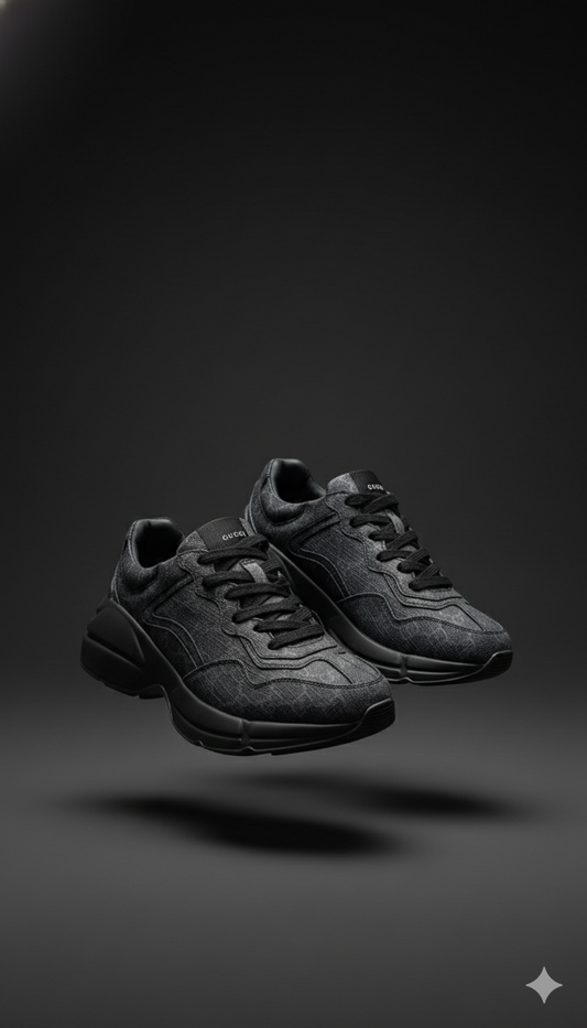 TENNIS GUCCI A3830-NEGRO LONA