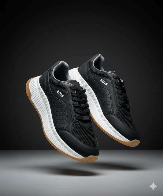 BOSS NEGRO SUELA BLANCA /CAQUI