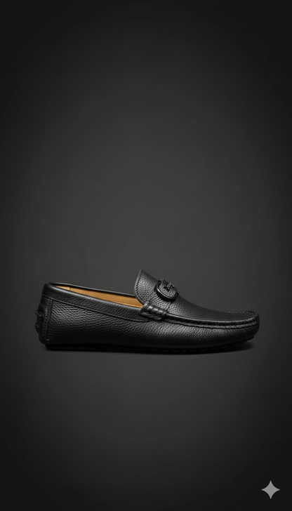 MOCASSIN FERRAGAMO HERRAJE NEGRO